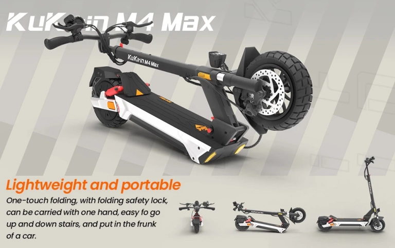 KuKirin M4 Max e-roller: 800 watt, 45 km/h, és te 7